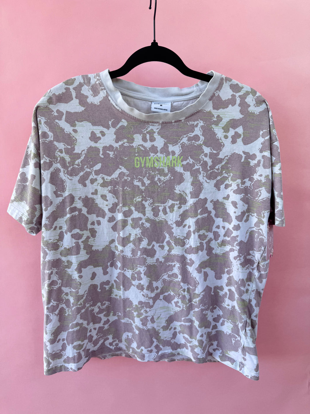 (M) Gymshark Green Purple Shirt Mens