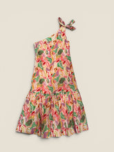 Load image into Gallery viewer, (M) Hyacinth House Pink Floral One Shoulder Dress