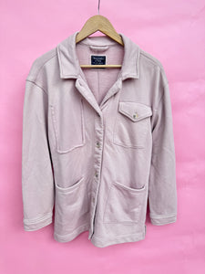 (L) Abercrombie Light Pink Shacket Women's