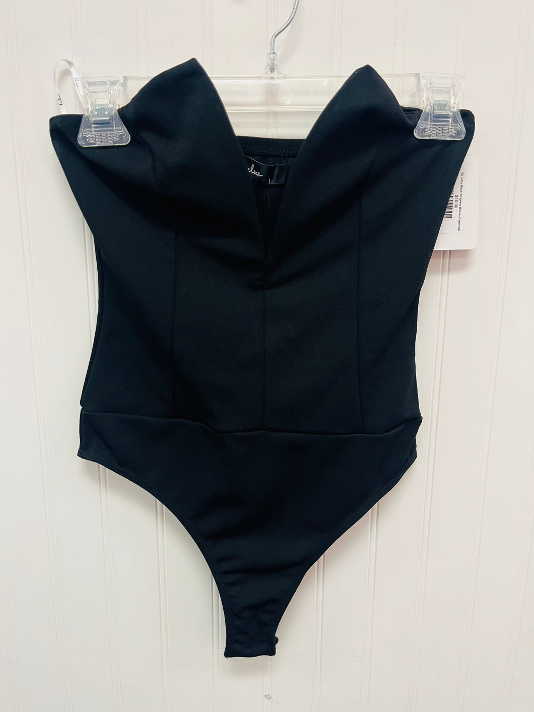 (S) Lulus Black Strapless Bodysuit Womens