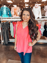 Load image into Gallery viewer, Hot Pink Peplum Tunic
