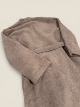 Load image into Gallery viewer, (XXS/XS) Barefoot Dreams Tan Fuzzy Belted Robe Wrap