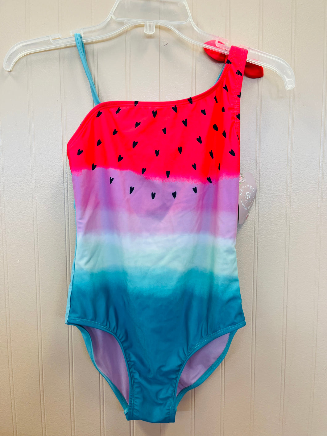 (10/12) Cat & Jack Watermelon Swimsuit Girls
