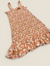 Load image into Gallery viewer, (L) American eagle Tan Floral Smocked Dress