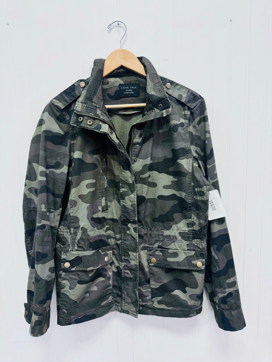 (XL) Love Tree Camo Utility Jacket Women's