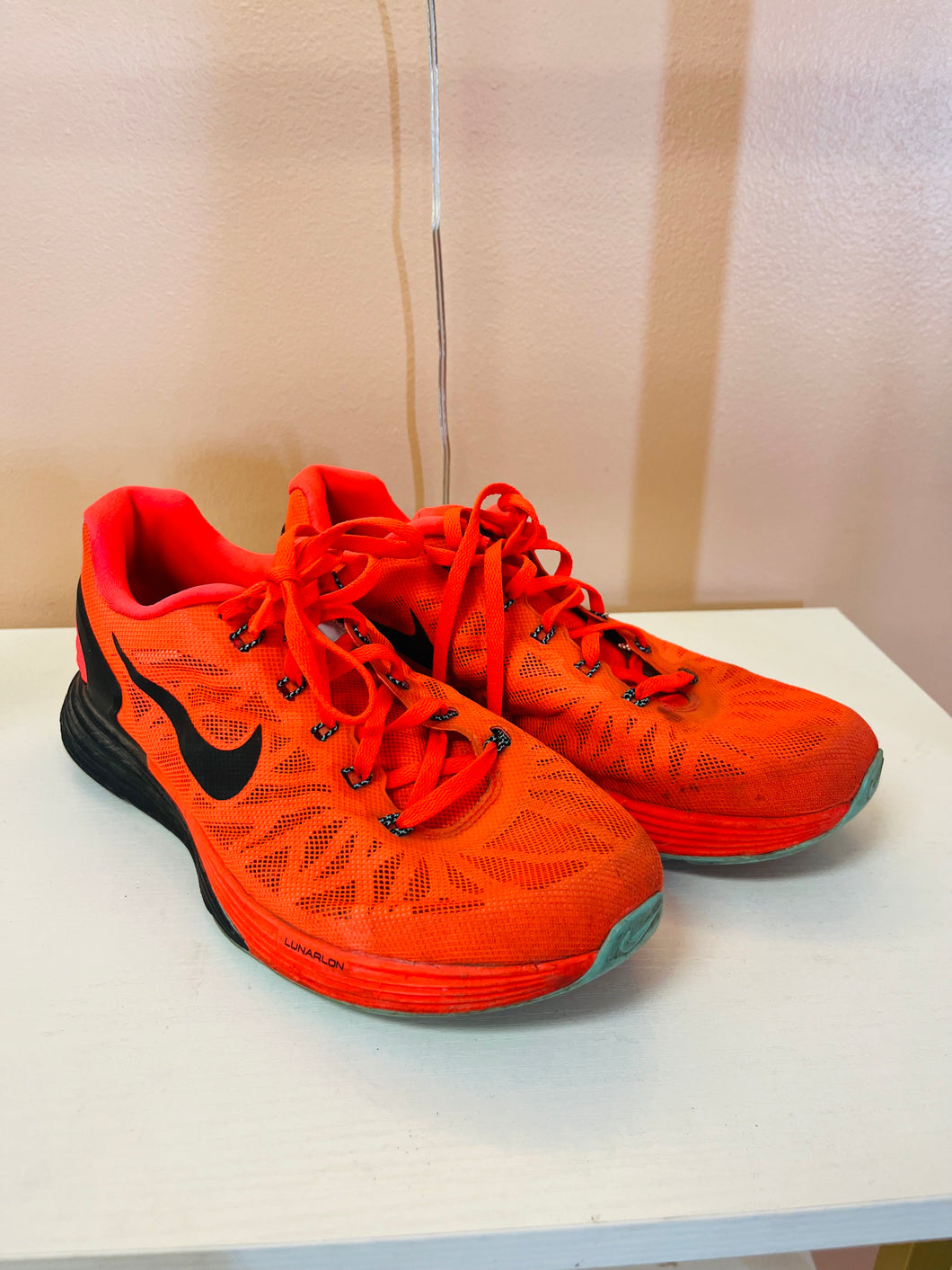 (9) Nike Neon Orange Tennis Shoes Womens