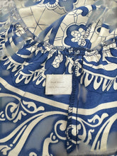 Load image into Gallery viewer, (L) Boston Proper BLue Tan Floral Dress