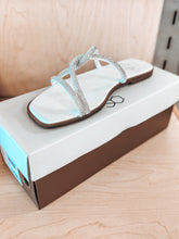 Load image into Gallery viewer, Bonnie White Sparkle Sandals