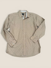 Load image into Gallery viewer, (XL) Cowboy Up tan Patterned Long Sleeve Men's