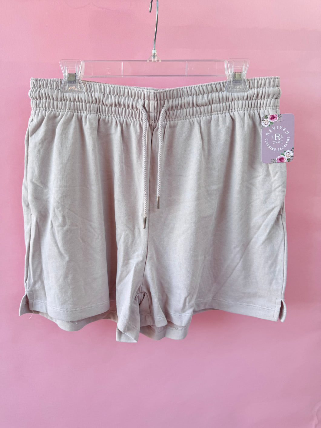 (L) H&M Blush Sweat Shorts Womens