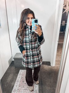 (M) Express Red and Black Plaid Jacket Women's