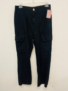 (4) Zara Black Cargo Pants Womens