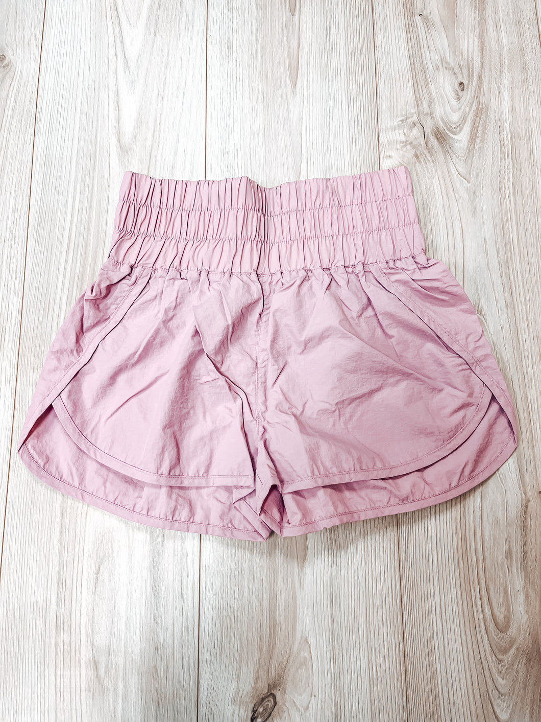 Mauve High Rise Shorts