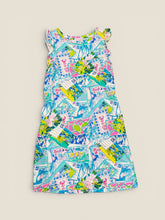 Load image into Gallery viewer, (S) Lilly Pulitzer Blue Stamp Dress