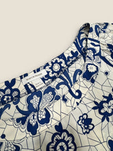 Load image into Gallery viewer, (L) Boston Proper BLue Tan Floral Dress