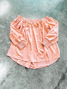 Blush Off Shoulder Shirt