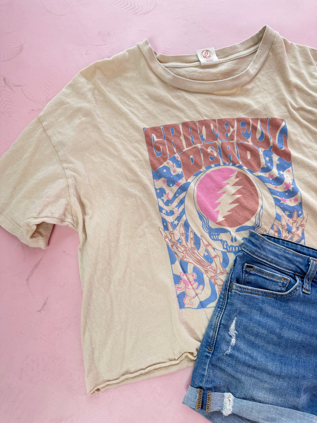 (M) AMerican Eagle Grateful Dead Tan Shirt Womens