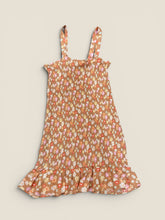 Load image into Gallery viewer, (L) American eagle Tan Floral Smocked Dress
