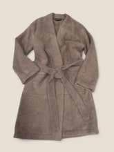 Load image into Gallery viewer, (XXS/XS) Barefoot Dreams Tan Fuzzy Belted Robe Wrap
