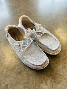 (6) Hey Dude Wendy Sox Stone White Women's