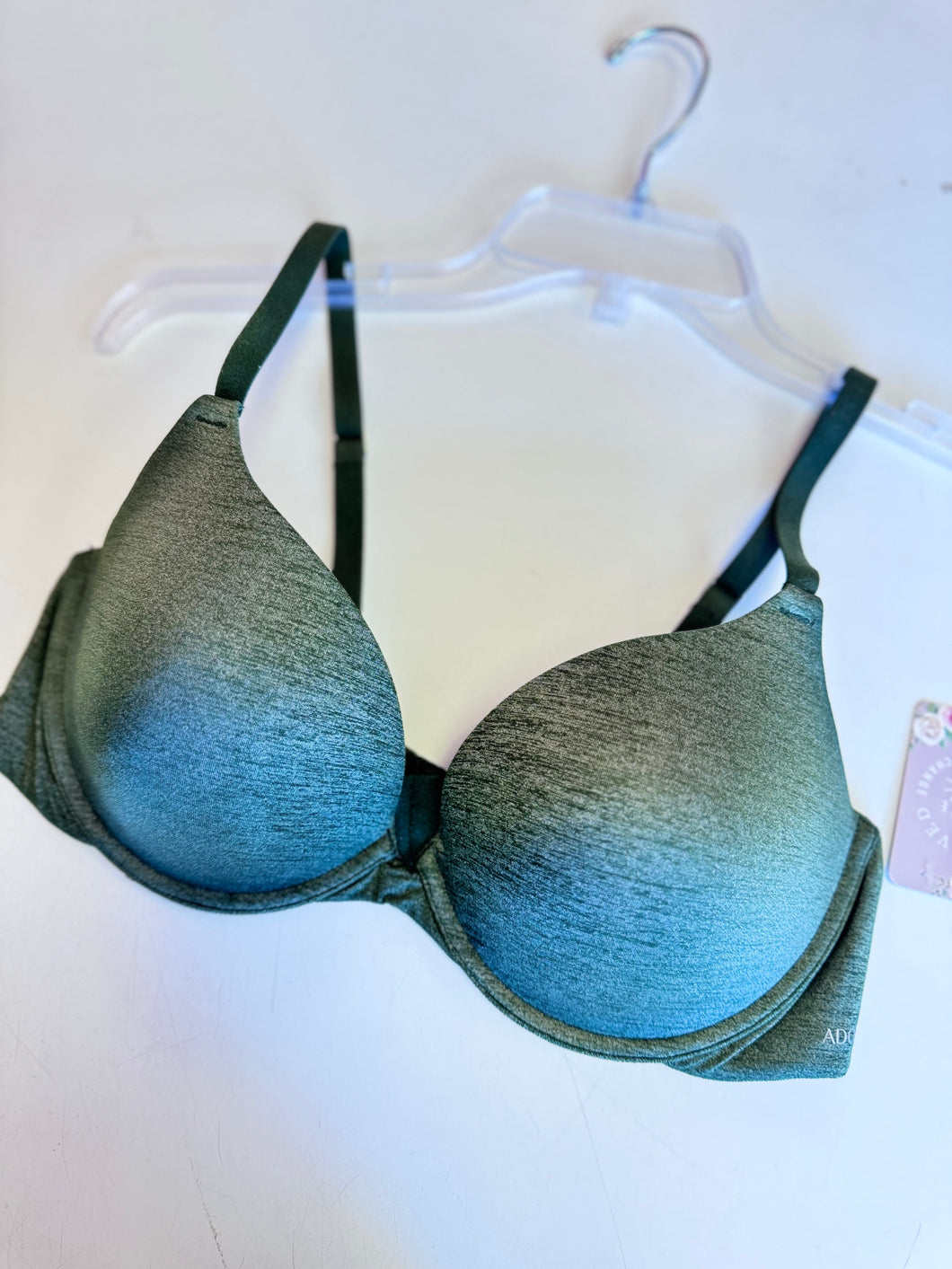 (36D) Adore Me Green Heathered Bra