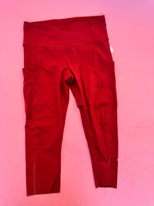 (8) Lululemon Rust Cropped Legging Women's