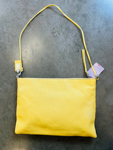 Coach Yellow Pebbled Leather Crossbody