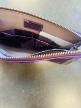 Load image into Gallery viewer, Cole Haan Purple Snakeprint Wristlet