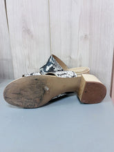Load image into Gallery viewer, (6) Madewell Snakeskin Kiera Mule Heels Womens