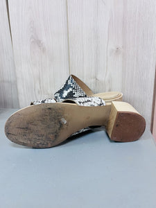(6) Madewell Snakeskin Kiera Mule Heels Womens