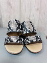 Load image into Gallery viewer, (6) Madewell Snakeskin Kiera Mule Heels Womens
