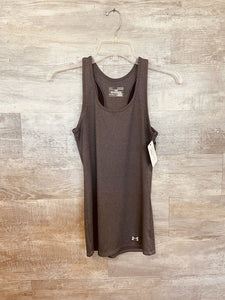 (Small) Under Armour Gray Ribbed Athletic Tank Women's