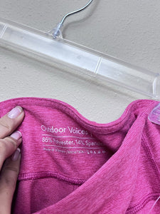 (XS) Outdoor Voices Hot Pink Heathered Leggings Women's