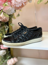 Load image into Gallery viewer, (10.5) Ecco Black Patent Sneakers Womens