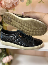 Load image into Gallery viewer, (10.5) Ecco Black Patent Sneakers Womens