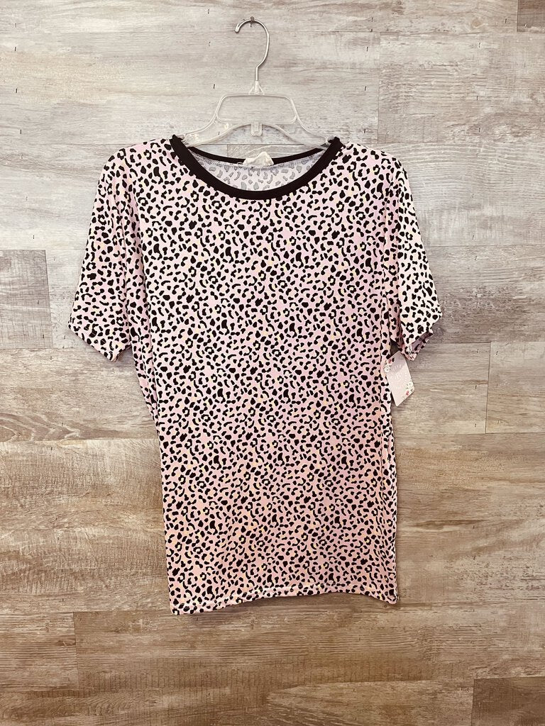(L) Ninexis Pink Leopard Tee Womens