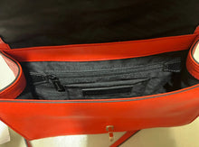 Load image into Gallery viewer, Rebecca Minkoff LOVE Orange Leather Coral Quilted Purse