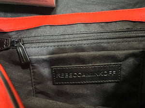 Rebecca Minkoff LOVE Orange Leather Coral Quilted Purse