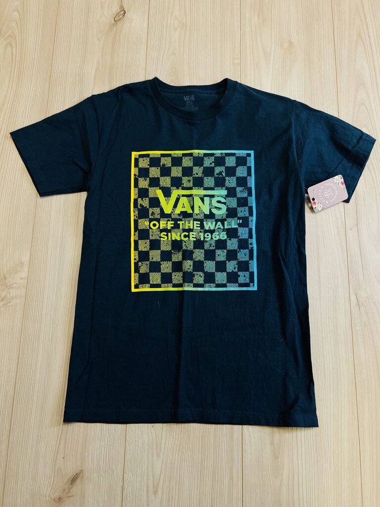 (S) VANS Grey Blue Green Logo Tee MEns
