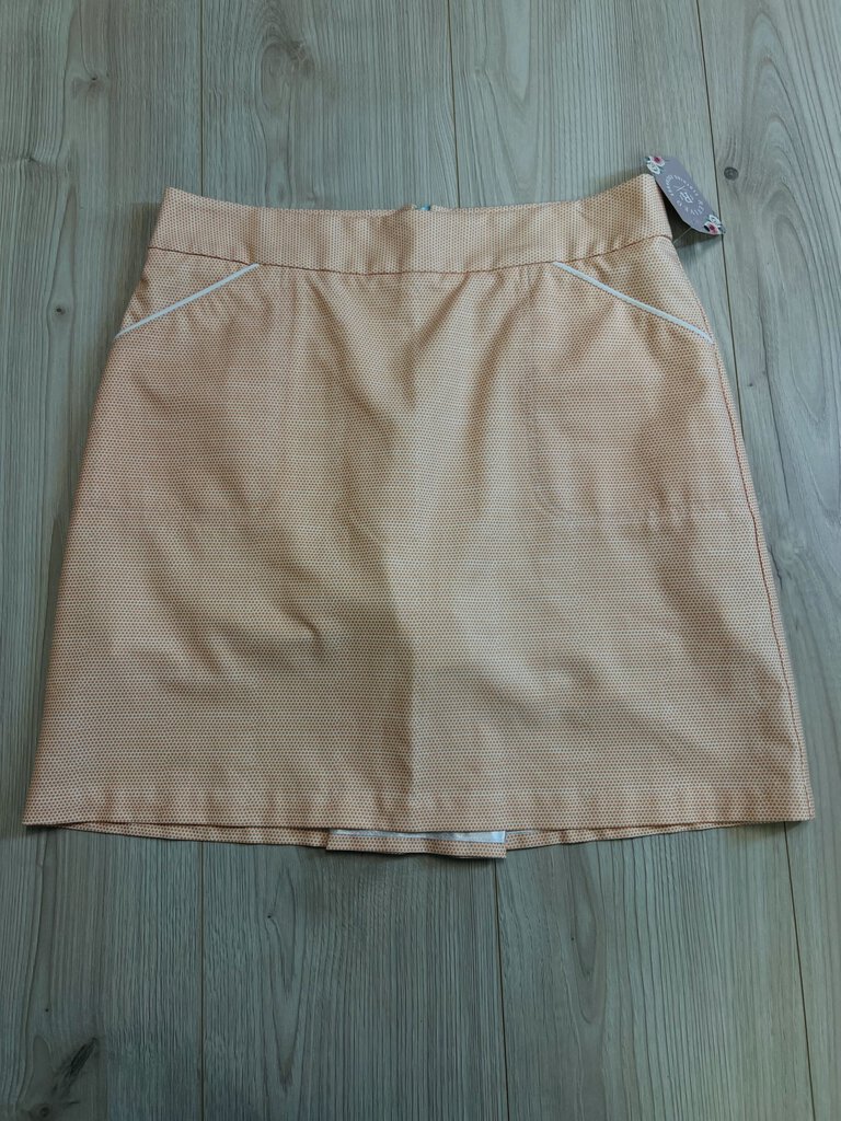 (6) Peter Miller Orange Dotted Skort Womens