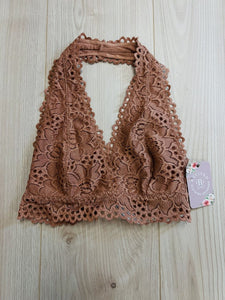 (S) Zenana Nude Lace Bralette