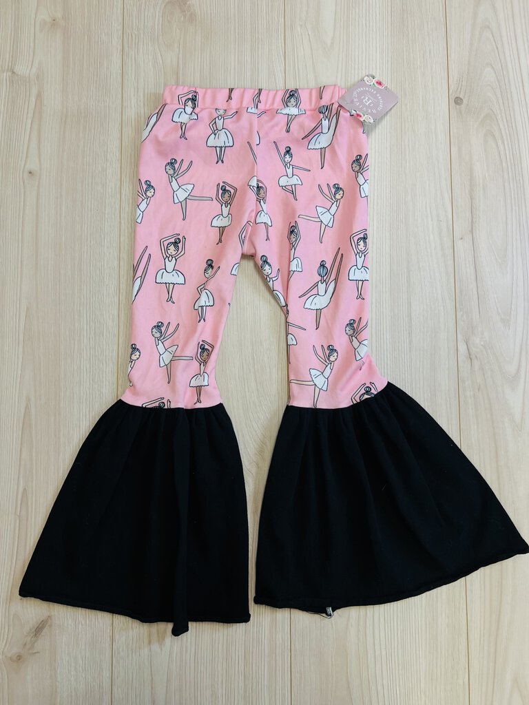 (6) Southern Swag Pink Ballet Flare Girl's