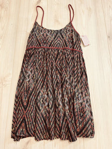 (S) Free People Maroon Patterned Tank Womens
