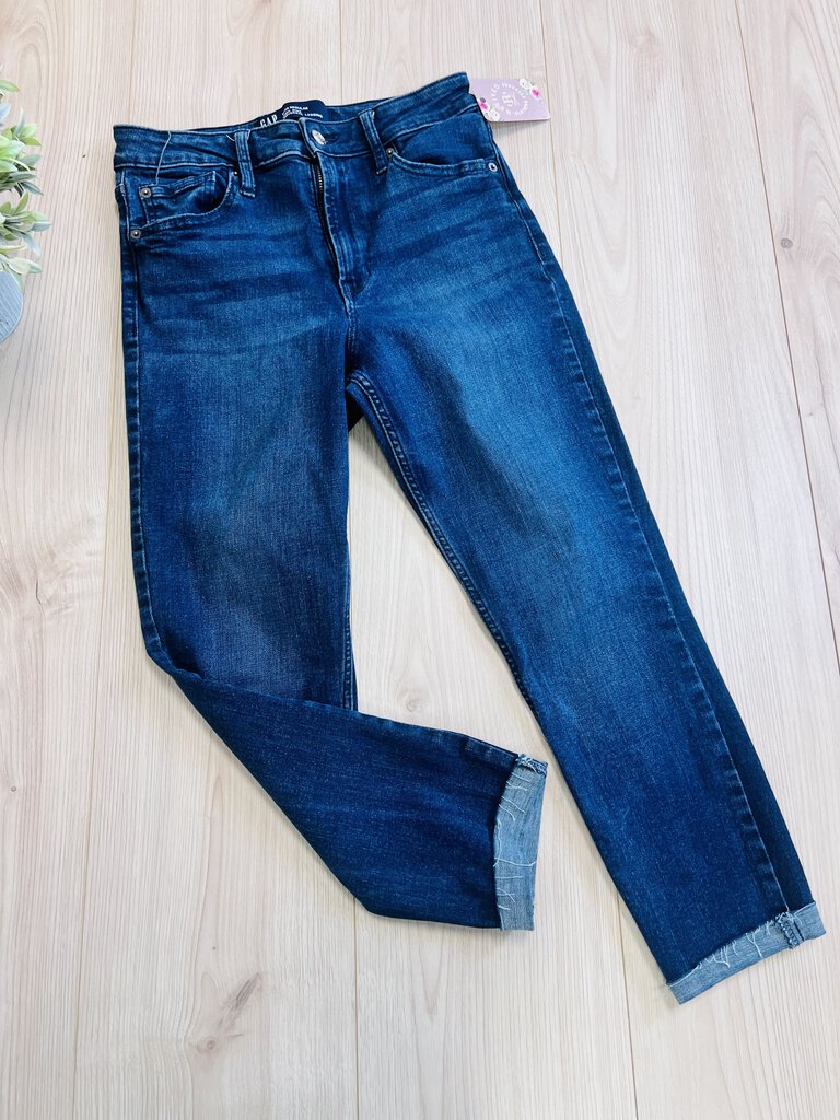 (6) Gap Dark Wash Jeans Womens