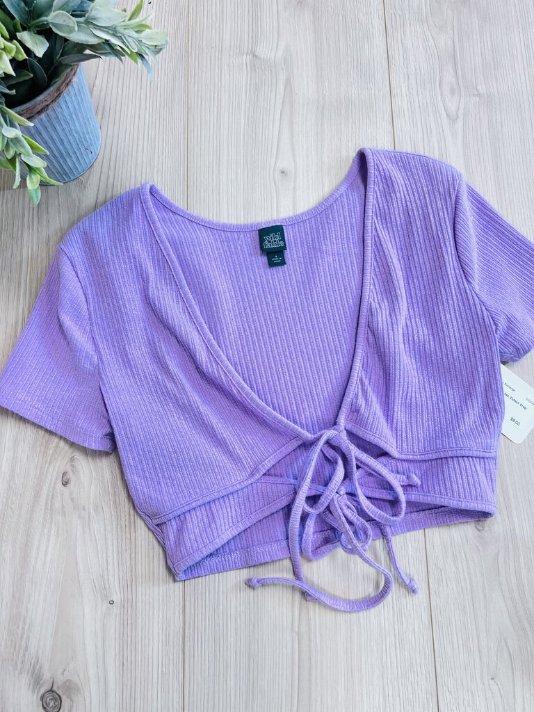 (S) Wild Fable Lilac Cutout Crop Womens