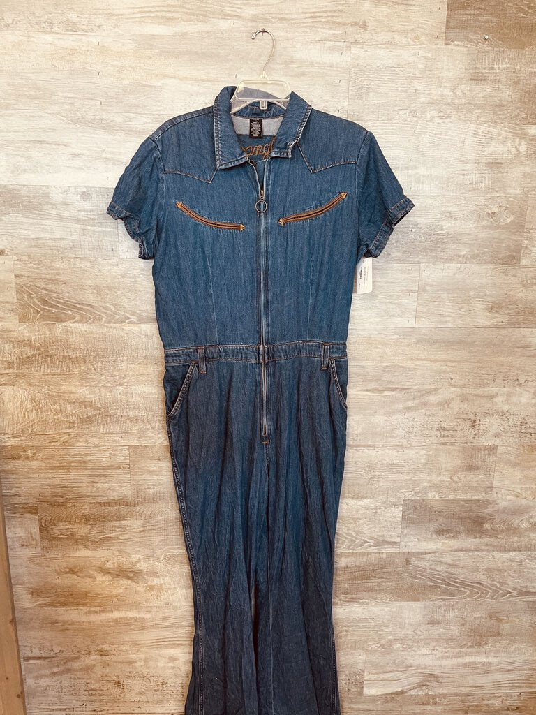 (XL) Wrangler Denim Jumpsuit Womens