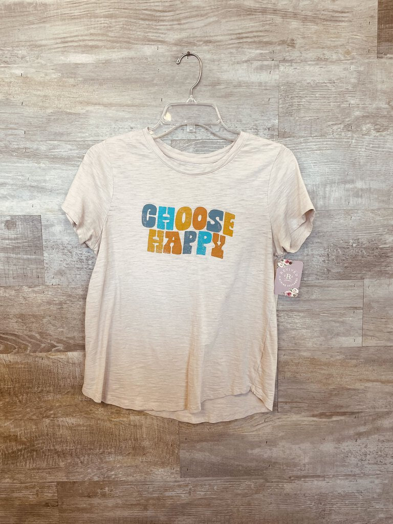 (M) Old Navy Tan Choose Happy Tee WOmens