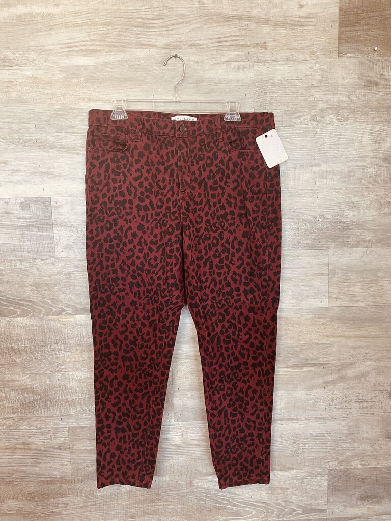 (14) Social Standard by Sanctuary Red Leopard Jeans Women's