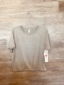 (XL) Yogalicious Light Grey Tee Womens