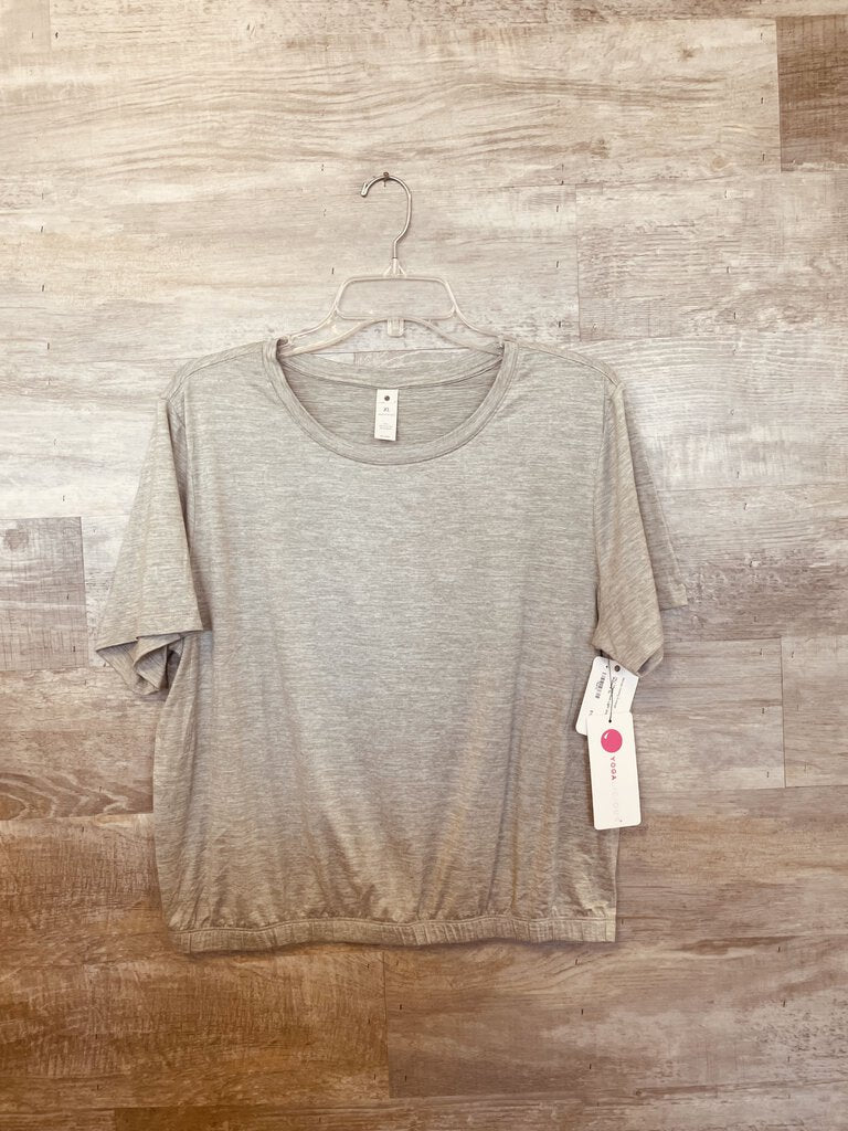 (XL) Yogalicious Light Grey Tee Womens